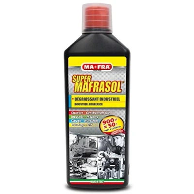 Imagen de Ma Fra, Supermafrasol, 900ml, Desengrasante Industrial Intensivo, Fórmula Concentrada, Altamente Diluible, Elimina Restos de Suciedad e Incrustaciones Cualquier Superficie
