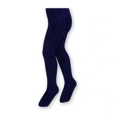 Imagen de STEVEN Medias de algodón liso y para niños/Altura 68 cm 158 cm/Perfecto los días más fríos/Opaco/Medias niños/Unisex/Edad 0 11/Azul marino/68 74