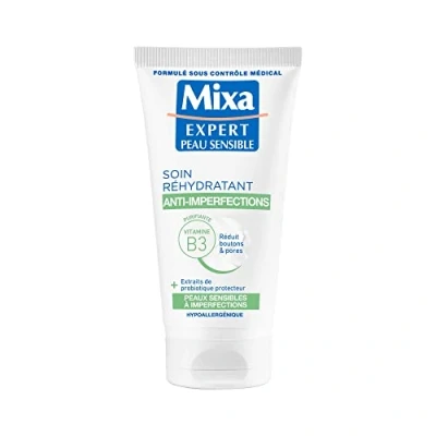 Imagen de MIXA Experto Cuidado de la Piel Sensible 2 en 1 Anti Imperfecciones Hidratante Muy 50ml