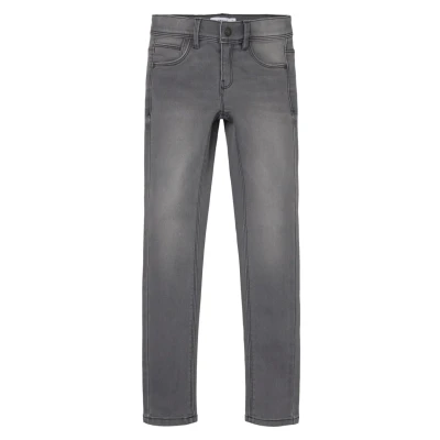 Imagen de Name it Nkfpolly Dnmtax PANT Vaqueros pitillo para niños, Talla: 158, Light grey denim