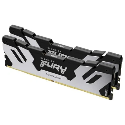 Imagen de Kingston Fury Renegade DDR5 Silver/Black XMP 96GB 6000MT/s CL32 DIMM Desktop Gaming Memory (Kit of 2) KF560C32RSK2 96