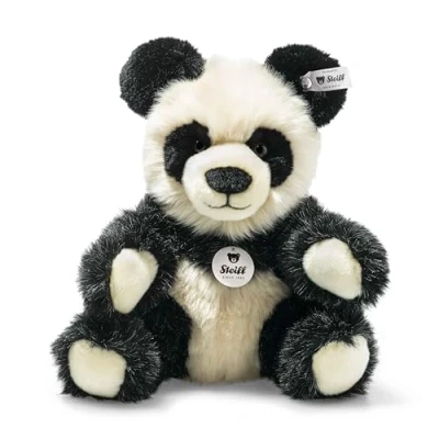 Imagen de Steiff Manschli Panda 060021 Peluche con Ojos de plástico, 24 cm, Color Blanco