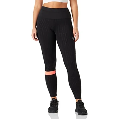 Imagen de Macron Run Fcc Clover Light Stretch Long Pants Woman Blk/Ncor Pantalones de Running, Mujer, Negro, M