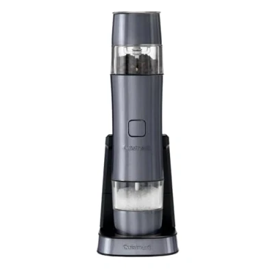 Imagen de Cuisinart Set Molinillo Eléctrico de Sal y Pimienta Recargable 20 min carga Tapa Medidora Molido Ajustable Azul