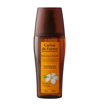 Imagen de Corine de Farme Aceite Bronceador con Activadores del Bronceado Monoï Tahití Sin Autobronceador para Pieles Morenas o ya Bronceadas 150 ml