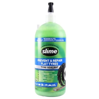 Imagen de Slime SDSB 1G/02 IN Sellante de Reparación Neumáticos Pinchados con Bomba, Apto para Tractores, Camiones, Tráileres, Todoterrenos y Quads, No Tóxico, Ecológico, Botella 3,78 Litros