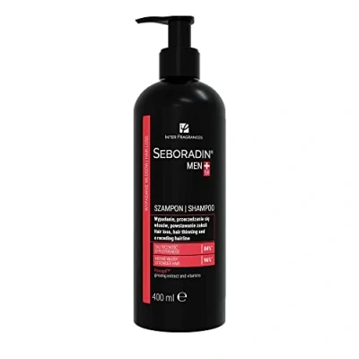 Imagen de Champú Seboradin para Hombres, Calvicie, Caída del Cabello y Rayita, 400 ml