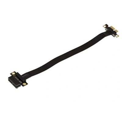 Imagen de KALEA INFORMATIQUE Extensor Tipo Riser para Puerto PCI Express x1 a PCIe con Cable Plano Flexible apantallado, Compatible 3.0. Longitud Total 23 cm