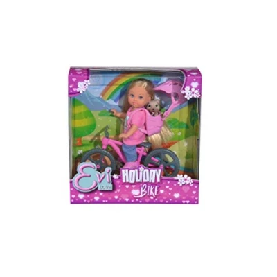 Imagen de Simba Evi Holiday muñeca Flexible de Bicicleta con Perro, Color, 105733273038