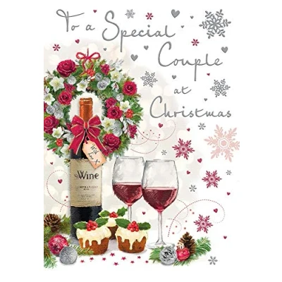 Imagen de Regal Publishing Piccadilly Greetings Group Ltd C85136 Tarjeta de Navidad para pareja especial, gris, marrón, rojo, beige, 9 x 6 pulgadas