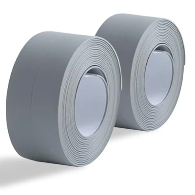 Imagen de Wydexint 2 Rollos Cinta Selladora Impermeable Para Baño, Baño Selladora, De Sellado Autoadhesiva, Adhesiva Impermeable, Bañera,Puerta,Fregadero Cocina Varias Ocasiones（gris）