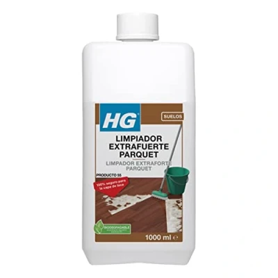 Imagen de HG Limpiador Potente para Parquet , Fórmula Concentrada Fregar Suelos de Madera, Elimina la Suciedad y Grasa 1 litro (210100130) (El embalaje puede variar)