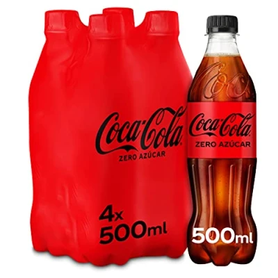 Imagen de Coca Cola Zero Azúcar, Pack 4 botellas de 500ml
