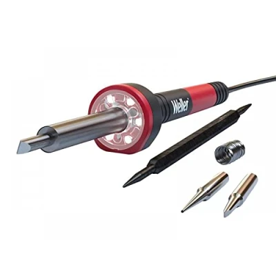 Imagen de Weller WLIRK3023G Kit de soldador 30 W, anillo halo LED, con mango ergonómico moldeado para lápiz