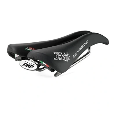 Imagen de SMP4Bike Stratos Sillín de Bicicleta, tamaño 26.6 x 13.1 cm, Color Negro