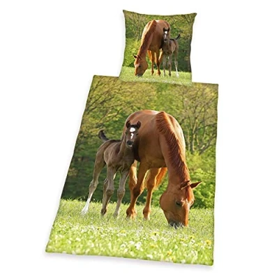 Imagen de Herding Juego de Cama, Algodón, Verde, 135 cm x 200