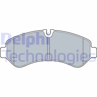 Imagen de DELPHI LP3548 Juego de pastillas freno preparado para indicador desgaste Chapa antichirridos con accesorios