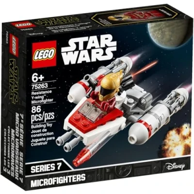 Imagen de LEGO Star Wars Microfighter: Ala Y de la Resistencia, Juguete Película Guerra las Galaxias Episodio 9, con Torreta Giratoria, Incluye Minifigura Zorii Bliss (75263)