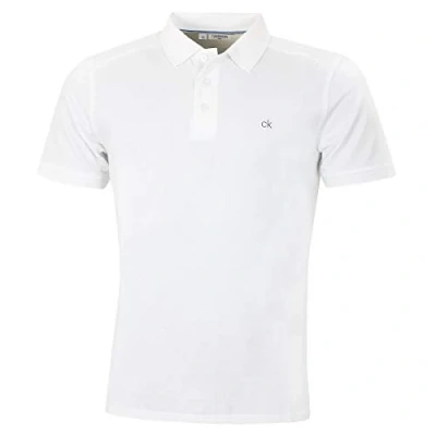 Imagen de Calvin Klein Polo de Golf con Cuello Acanalado Campus Blanco XXXXL