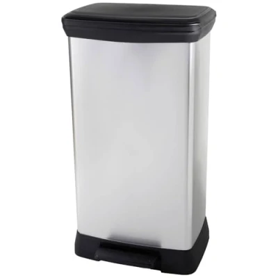 Imagen de Curver Cubo de basura, DECO DUO PEDAL BIN 23+23L, plateado