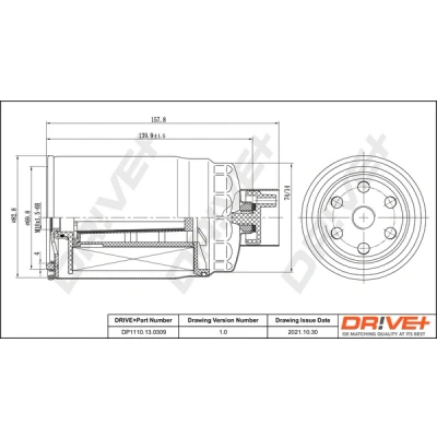Imagen de Dr!ve+ DP1110.13.0309 Filtro Combustible enroscable KIA: Venga, Sportage IV, HYUNDAI: Tucson, ix20