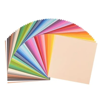 Imagen de Florence Cartulina lisa Multicolor Suministros para hacer tarjetas de colores 30,5 x cm 60 hojas Papel álbumes recortes, y otras manualidades