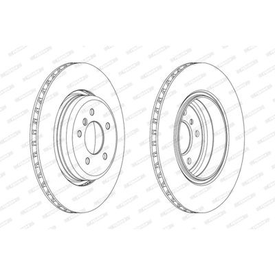 Imagen de FERODO Disco de freno BMW: 5 Berlina, 6 Coupé, Touring PREMIER Coat+ disc 24mm ventilado revestido DDF2154C 1 34216763827,DDF2154C,DDF2154C1