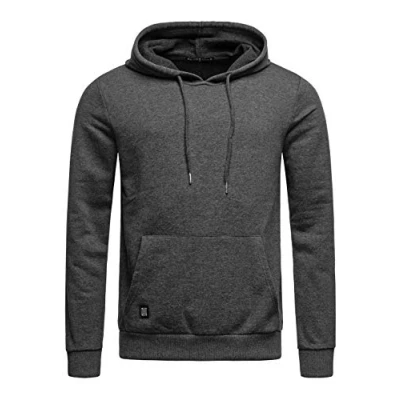 Imagen de RED BRIDGE Sudadera Unicolor con Capucha de algodón para Hombre Gris Oscuro