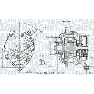 Imagen de Alternador MAGNETI MARELLI 063731725010