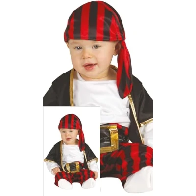 Imagen de FIESTAS GUIRCA Disfraz Pirata Bebe Fato Carnaval Bebe, 18 24 meses