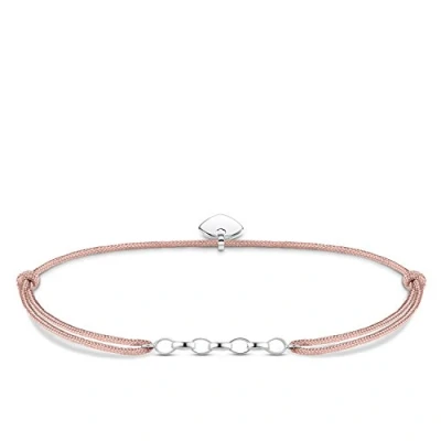 Imagen de Thomas Sabo Pulsera de Mujer &quot;Charm Little Secret &quot;, Plata Ley 925, Plateado/Rosa