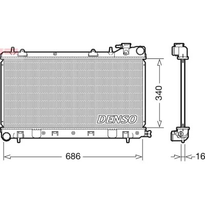 Imagen de Radiador, refrigeración del motor DENSO DRM36017