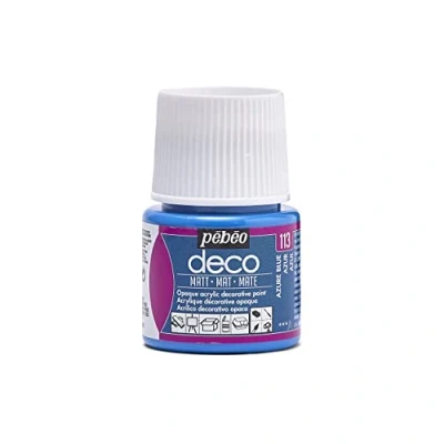 Imagen de PEBEO Deco Matt, acrílico, Azul (Azure Blue), 45 ml,