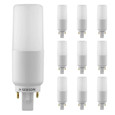 Imagen de SEBSON Bombilla LED G24 7W Equivalente a 50W 660 Lúmenes Blanco Neutro 4000K No Regulable Angulo de Haz 220 G24d universal 230V Juego 10