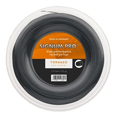 Imagen de Signum Pro Tornado Cuerda para Raqueta de Tenis, 200 m Negro Talla:1,29