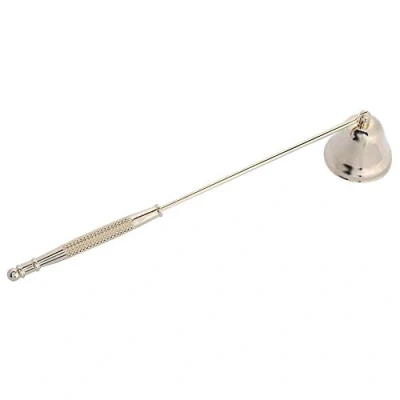 Imagen de MAGT Apagavelas, 1Pcs Moda en Forma de Campana Acero Inoxidable Apagavelas Wick Trimmer Cover Herramienta Mano Cuatro Colores para su elección(Oro)