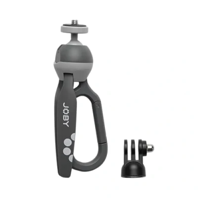 Imagen de JOBY HandyPod Clip Action Mini Trípode de Acción con Mosquetón para Cámara Acción, Compatible GoPro, HERO12, Insta360, Compacta Sony ZV 1 II (JB01838 BWW)