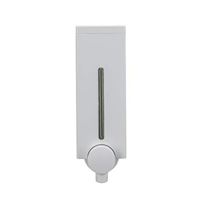 Imagen de Croydex Dispensador de jabón Slim Line Manos montado en la Pared baño fácil Recarga Capacidad 450 ml, Color Blanco Diseño Simple