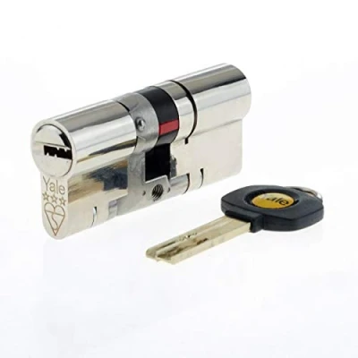 Imagen de YALE B YS3 4540N Cilindro Doble Euro de 3 Estrellas, Alta Seguridad, (85 mm), Acabado en níquel, 45:40 (85mm)