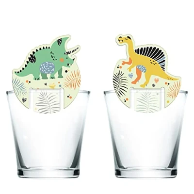 Imagen de Folat 68310 Rotuladores de vidrio Dino Roars 6 piezas, multicolor