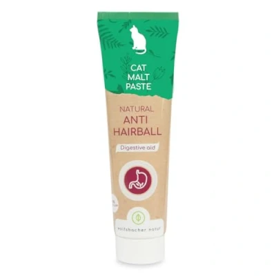 Imagen de Wolfsbacher Pasta de malta para gatos Anti Hairball gatos, natural y sabroso aperitivo la formación bolas pelo
