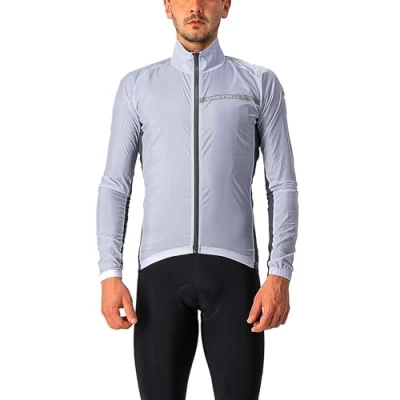 Imagen de CASTELLI Squadra Stretch JKT Jacket, Hombre, Gris Plateado/Gris Oscuro, X Large