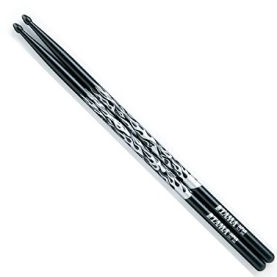 Imagen de TAMA O7A F BS Silver Rhythimic Fire Baquetas, color Negro, 2 Unidades, Longitud 390 mm, Diámetro 13 mm