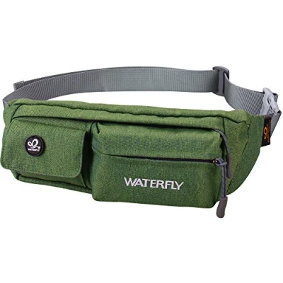 Imagen de Waterfly Riñonera Running Impermeable Hombre y Mujer para Deportiva Ciclismo Senderismo Verde