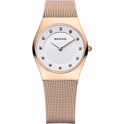 Imagen de BERING Mujer Análoga Cuarzo Reloj de Pulsera colección con Acero inoxidable und Cristal zafiro , Rosa/Rosa
