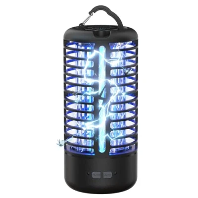 Imagen de anysun Mata Mosquitos Electrico, Lampara Antimosquitos con Luz LED para Interior y Exterior, Electrico de 3000V Resistente al Agua el Hogar, Patio, Jardín Camping