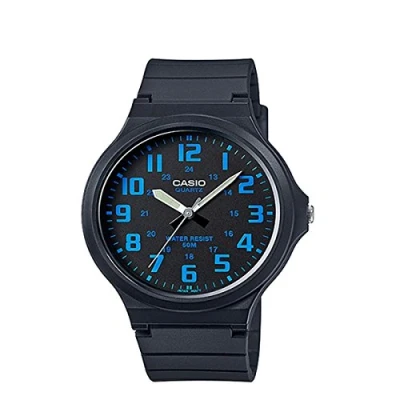 Imagen de Casio Reloj Analógico para Hombre de Cuarzo con Correa en Resina MW 240 2BVEF