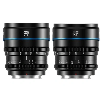 Imagen de SIRUI Night Walker T1.2 S35 Juego de Lentes Cine, 16 mm, 75 Lente Enfoque Manual Gran Apertura (MS 2SMB, Montura MFT, Negro)