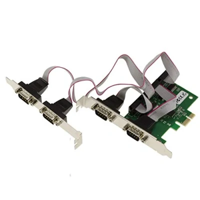 Imagen de KALEA INFORMATIQUE Tarjeta controladora PCIe PCI Express RS232 Serie de 4 Puertos con chipset AX99100 ASIX. Soportes Perfil BAJO y Alto.