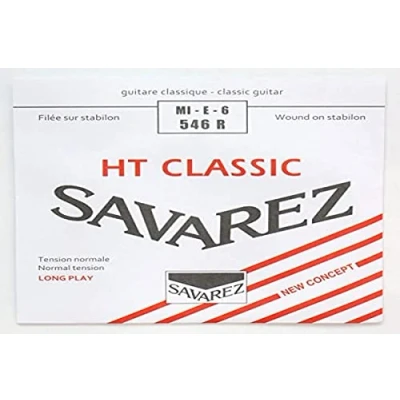 Imagen de Savarez Cuerdas para Guitarra Clásica Alliance HT Classic 546R cuerda suelta Mi6w standard, adecuado juego 540R, 540RH, 540CR